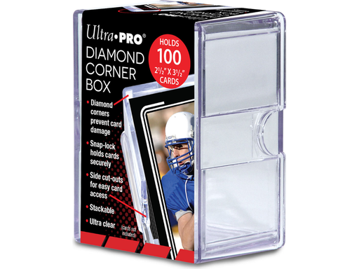 Supplies Ultra Pro - 2 Piece Box - 100 Count Diamond Corner Box - Cardboard Memories Inc.