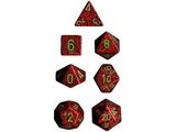 Dice Chessex Dice - Speckled Strawberry - Set of 7 - CHX 25304 - Cardboard Memories Inc.