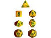 Dice Chessex Dice - Speckled Lotus - Set of 7 - CHX 25312 - Cardboard Memories Inc.