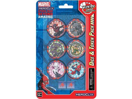 Collectible Miniature Games Wizkids - Marvel - HeroClix - Spider-Man Beyond Amazing - Dice and Token Pack - Cardboard Memories Inc.
