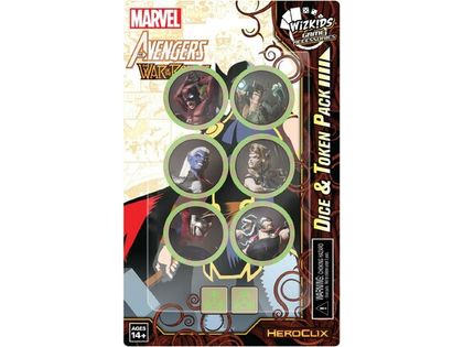 Collectible Miniature Games Wizkids - Marvel - HeroClix - Avengers War of the Realms - Dice and Token - Cardboard Memories Inc.