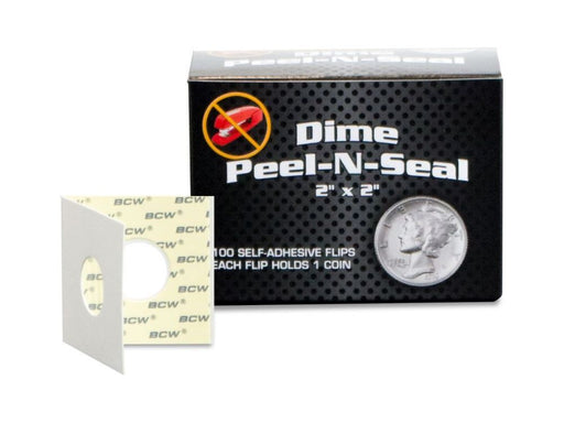 Supplies BCW - Dime Peel-N-Seal Coin Flips - Cardboard Memories Inc.