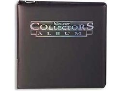 Supplies Ultra Pro - 3 Inch D Ring Collectors Binder Black - Cardboard Memories Inc.