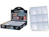 Supplies Ultra Pro - 9 Pocket Platinum Binder Pages - with Protective Flap - Box of 100 Pages - Cardboard Memories Inc.