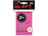 Supplies Ultra Pro - Deck Protectors - Small Yu-Gi-Oh! Size - 60 Count Pro-Matte - Pink - Cardboard Memories Inc.