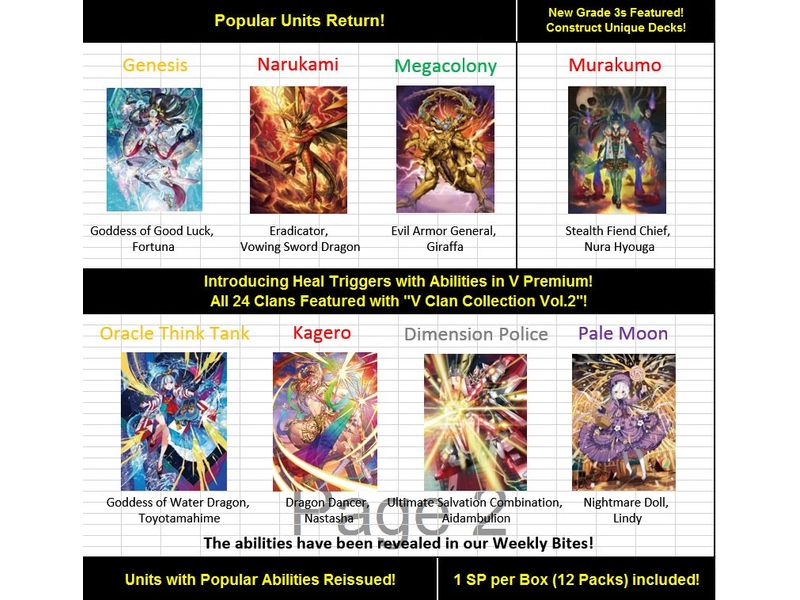 Trading Card Games Bushiroad - Cardfight!! Vanguard - V Clan Collection Volume 1 - Booster Box - Cardboard Memories Inc.