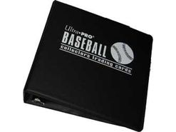 Supplies Ultra Pro - 3 Inch D-Ring - Black Baseball Collector's Trading Card Binder - Cardboard Memories Inc.