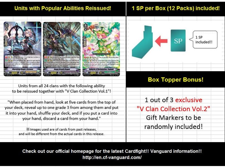 Trading Card Games Bushiroad - Cardfight!! Vanguard - V Clan Collection Volume 2 - Booster Box - Cardboard Memories Inc.