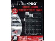 Supplies Ultra Pro - Multi-Coin Protection Binder Pages - Package of 10 - Cardboard Memories Inc.