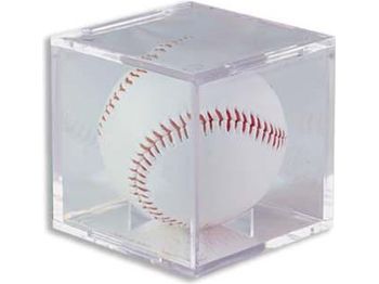 Supplies Ultra Pro - UV Protected Baseball Holder - Square Cube - Cardboard Memories Inc.