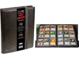 Supplies Ultra Pro - Leatherette Side Loading Premium Binder - Black - OUT OF PRINT - Cardboard Memories Inc.