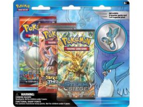 Trading Card Games Pokemon - Legendary Birds - 3-Pack Blister with Pin - Articuno - Cardboard Memories Inc.