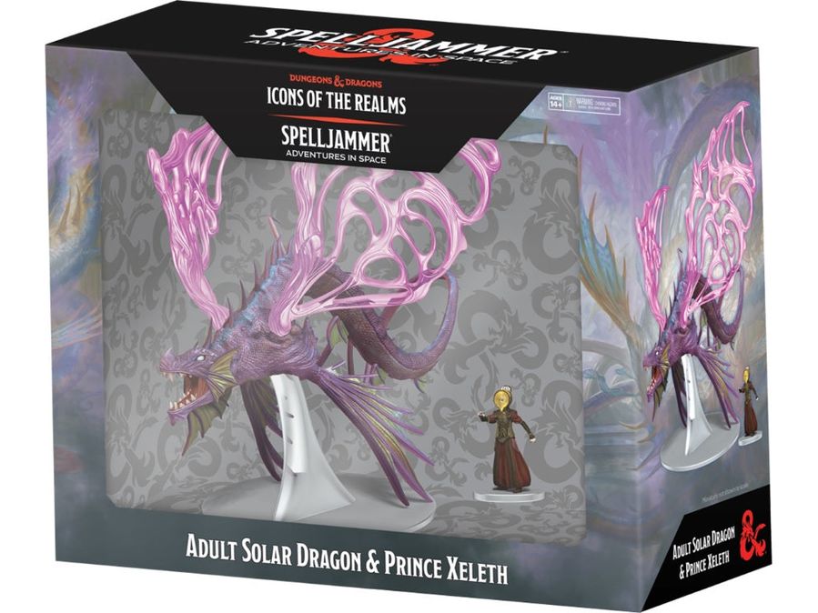 Role Playing Games Wizards of the Coast - Dungeons and Dragons - Icons of the Realms - Spelljammer Adventures in Space - Adult Solar Dragon & Prince Xeleth - Cardboard Memories Inc.