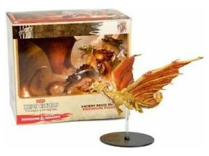 Role Playing Games Wizards of the Coast - Dungeons and Dragons - Icons of the Realms - Tyranny Of Dragons - Ancient Brass Dragon - Premium Figure - Cardboard Memories Inc.