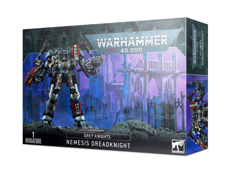 Collectible Miniature Games Games Workshop - Warhammer 40K - Grey Knights - Nemesis Dreadknight - 57-10 - Cardboard Memories Inc.