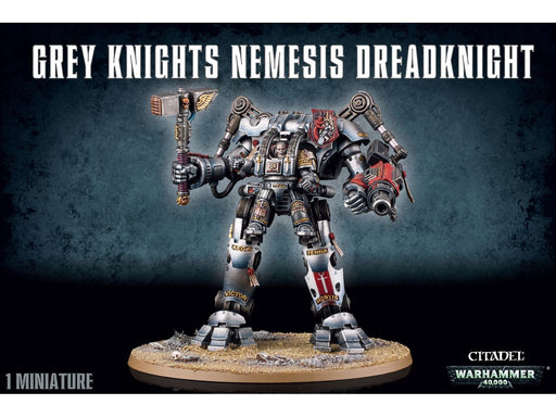 Collectible Miniature Games Games Workshop - Warhammer 40K - Grey Knights - Nemesis Dreadknight - 57-10 - Cardboard Memories Inc.