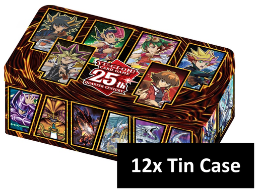 Trading Card Games Konami - Yu-Gi-Oh! - 2023 - 25th Anniversary Dueling Heroes  - Tin - Case of 12 - Cardboard Memories Inc.