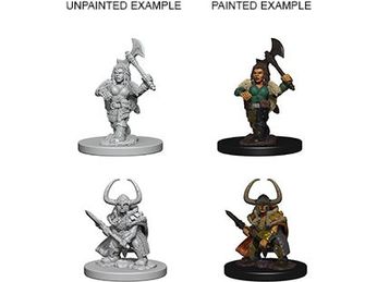 Role Playing Games Wizkids - Dungeons and Dragons -  Nolzurs Marvellous Miniatures - Dwarf Female Barbarian - 72645 - Cardboard Memories Inc.