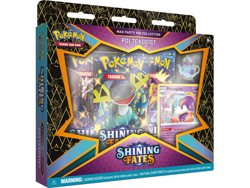 Trading Card Games Pokemon - Shining Fates - Mad Party Pin Collection - Polteagiest - Cardboard Memories Inc.