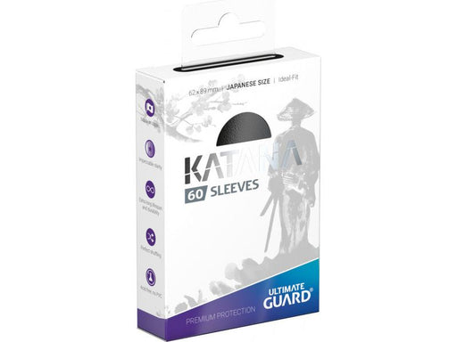 Supplies Ultimate Guard - Katana Sleeves - Japanese - Black - Cardboard Memories Inc.