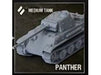 miniatures Gale Force Nine - World of Tanks - Wave 5 - German - Panther - Medium Tank - 494633 - Cardboard Memories Inc.
