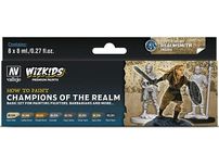 Paints and Paint Accessories Acrylicos Vallejo - Wizkids - Champions of The Realm - Premium Set - Cardboard Memories Inc.
