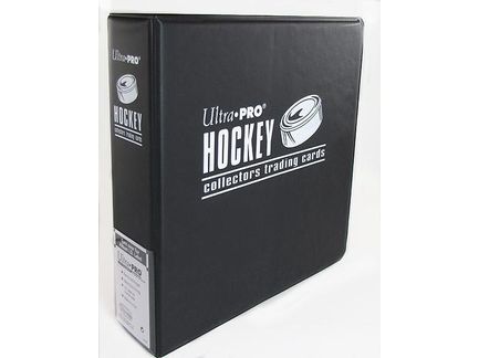 Supplies Ultra Pro - 3 Inch D Ring Hockey Trading Card Collectors Binder Black - Cardboard Memories Inc.