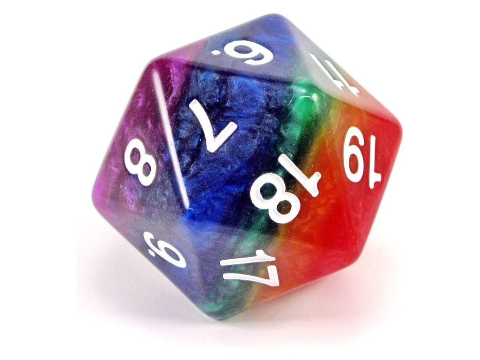 Dice Koplow Dice - Jumbo 7 Layered Opaque Dice - Countdown D20 - Cardboard Memories Inc.