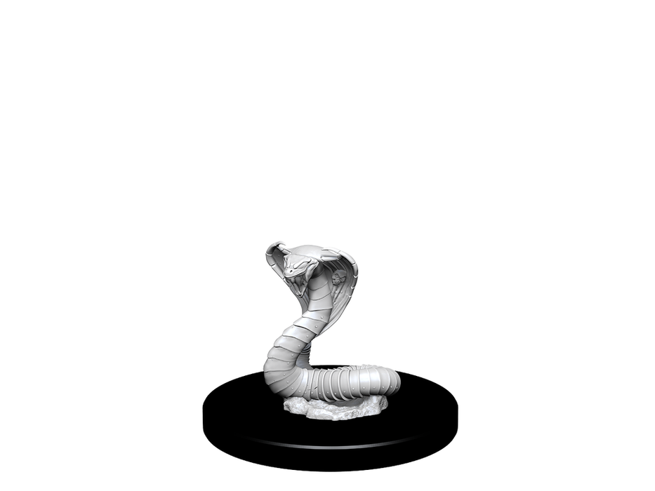 Role Playing Games Wizkids - Dungeons and Dragons - Unpainted Miniature - Nolzurs Marvellous Miniatures - Iron Cobra and Iron Defender - 90243 - Cardboard Memories Inc.