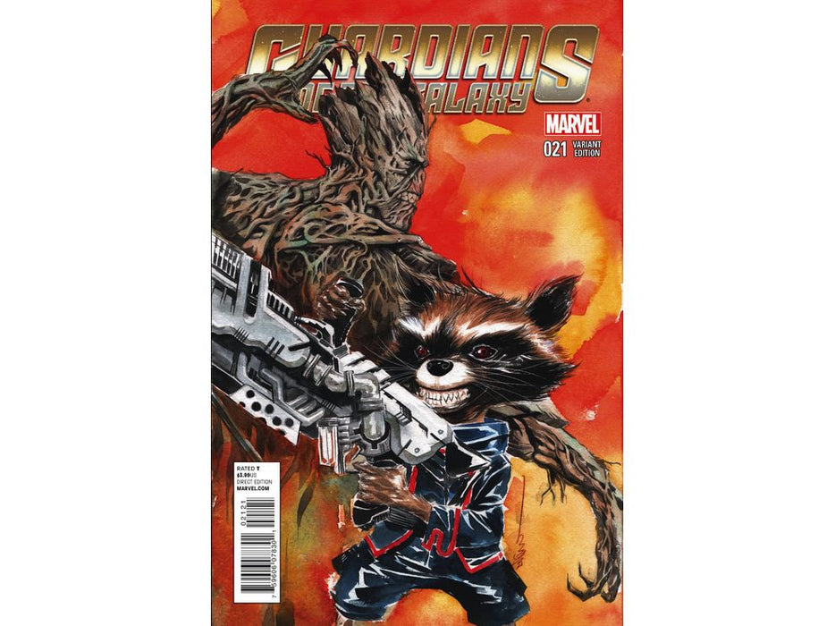 Comic Books Marvel Comics - Guardians Of The Galaxy 021 - Rocket and Groot Cover - 4172 - Cardboard Memories Inc.