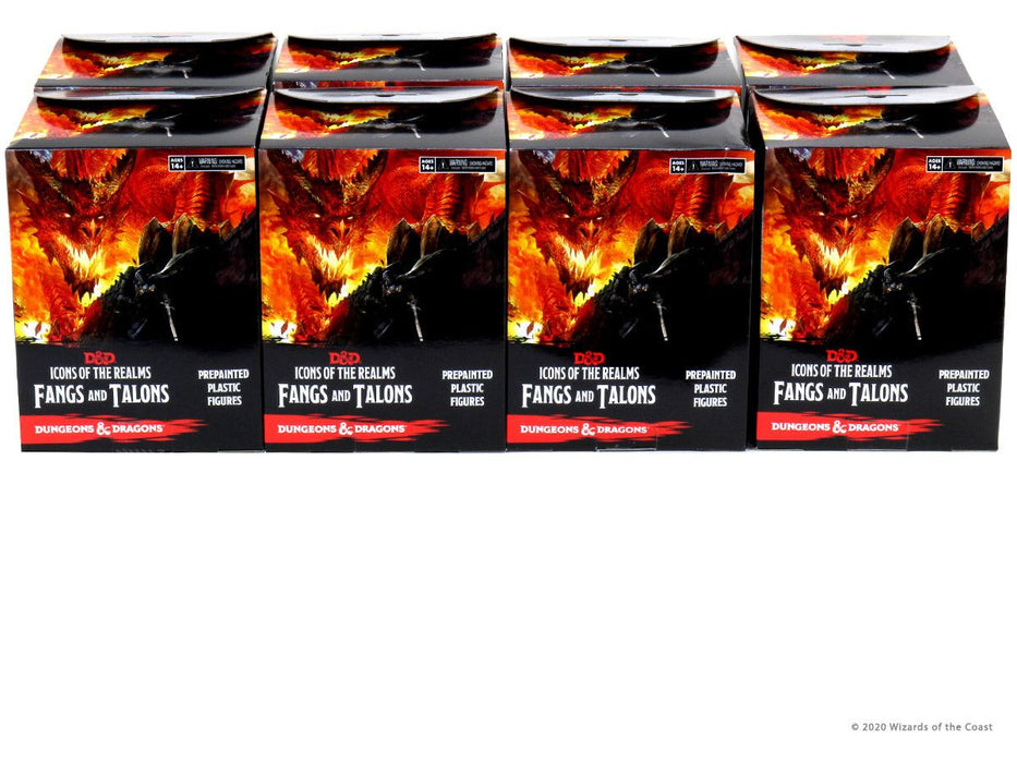 Role Playing Games Wizards of the Coast - Dungeons and Dragons - Icons of the Realms - Fangs and Talons - Booster Brick - Cardboard Memories Inc.