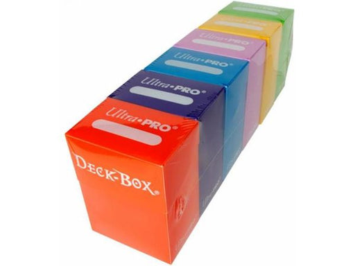 Supplies Ultra Pro - 100 Deck Box - 6 Colour Pack - Cardboard Memories Inc.
