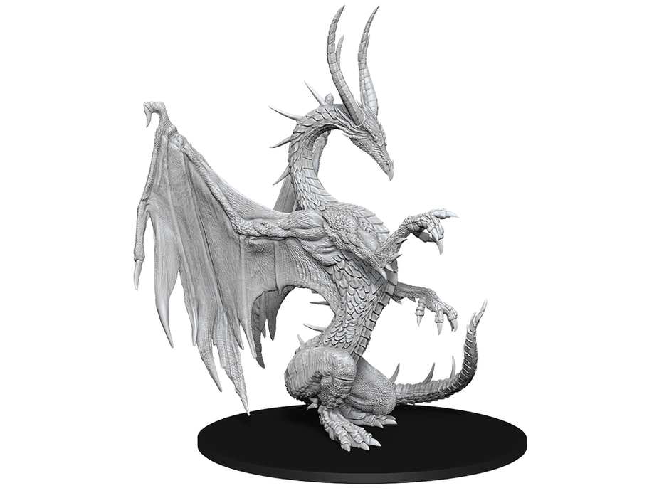 Role Playing Games Paizo - Pathfinder - Unpainted Miniatures - Deep Cuts - Blue Dragon - 90267 - Cardboard Memories Inc.