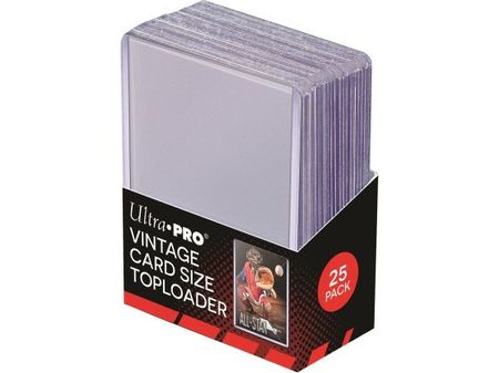 Supplies Ultra Pro - Top Loaders - Vintage Card Sized - Package of 25 - Cardboard Memories Inc.