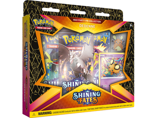 Trading Card Games Pokemon - Shining Fates - Mad Party Pin Collection - Dedenne - Cardboard Memories Inc.