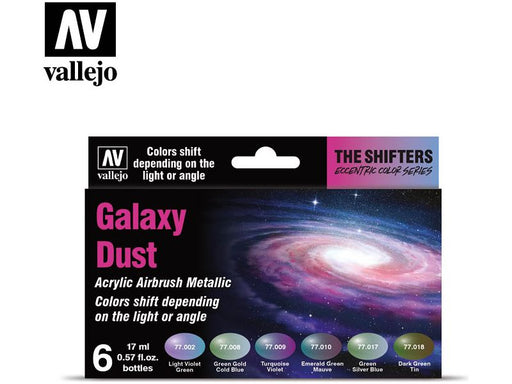 Paints and Paint Accessories Acrylicos Vallejo - The Shifters - Galaxy Dust Set - 77 092 - Cardboard Memories Inc.