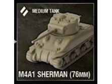 miniatures Gale Force Nine - World of Tanks - Wave 5- American - M4A1 Sherman (76mm) - Medium Tank - 494640 - Cardboard Memories Inc.