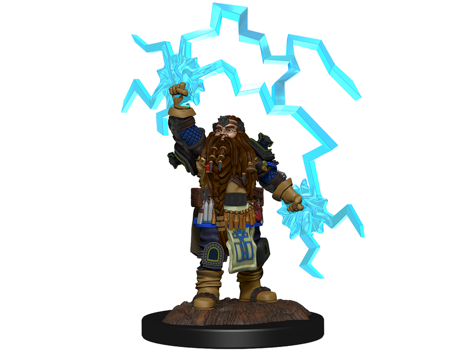 Role Playing Games Wizkids - Dungeons and Dragons - Unpainted Miniature - Nolzurs Marvellous Miniatures - Dwarf Cleric Male - 90222 - Cardboard Memories Inc.