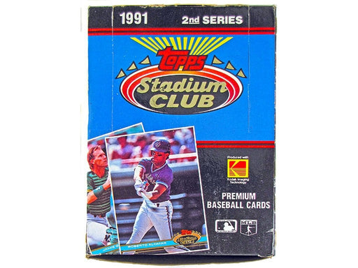 Sports Cards Topps - 1991 - Series 2 - Baseball - Stadium Club - Hobby Box - Cardboard Memories Inc.