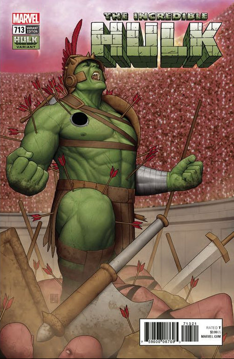 Comic Books Marvel Comics - Incredible Hulk (2017 5th Series) 713 - Cover B Hulk Variant Edition (Cond. FN+) - 4310 - Cardboard Memories Inc.