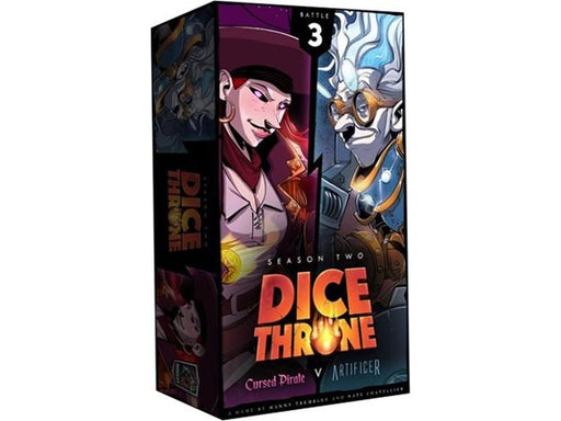 Board Games Roxley Games - Dice Throne - Season 2 Battle 3 - Cursed Pirate vs Artificer - Cardboard Memories Inc.