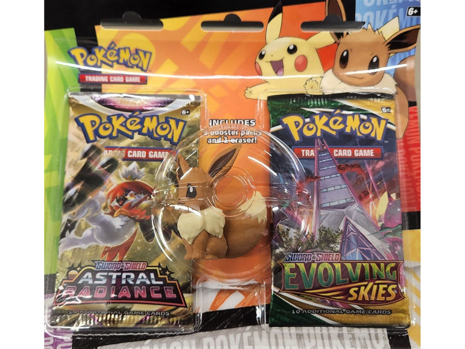 Trading Card Games Pokemon - Back to School - Eraser Blister - Eevee - Cardboard Memories Inc.