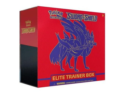Trading Card Games Pokemon - Sword and Shield - Zacian Version - Elite Trainer Box - Cardboard Memories Inc.