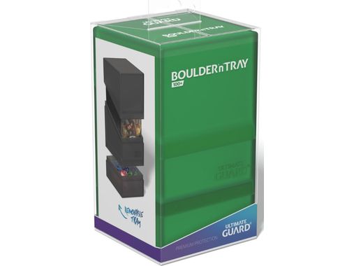 Supplies Ultimate Guard - Boulder N Tray Case - Emerald - 100 - Cardboard Memories Inc.