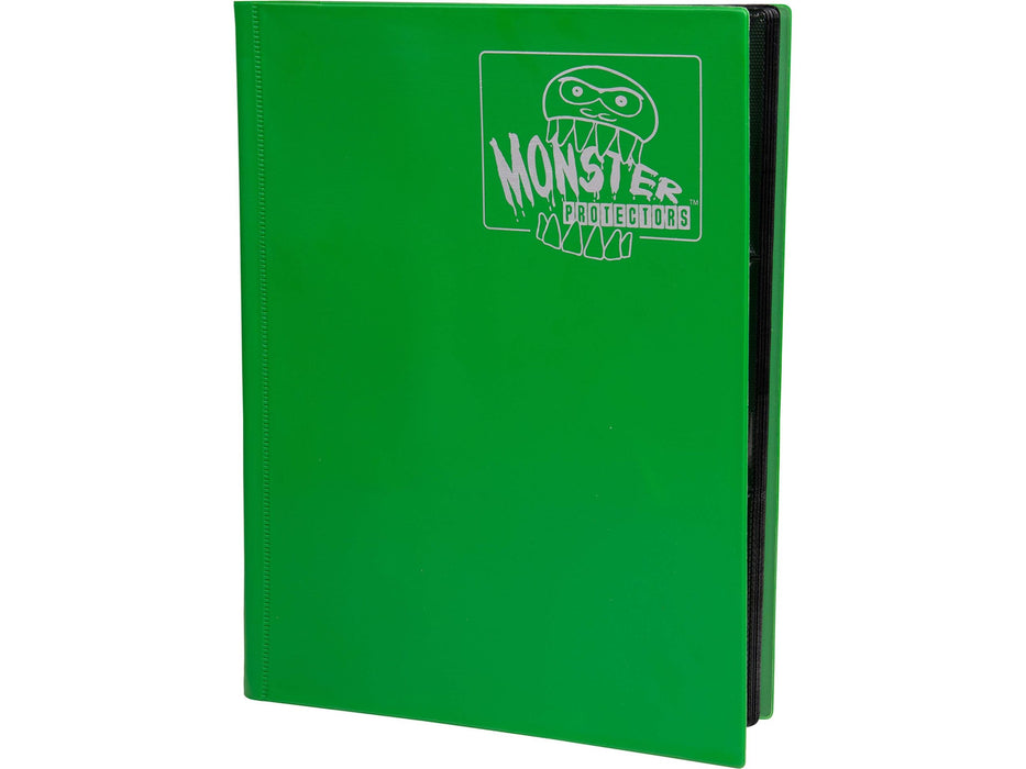 Supplies Monster Protectors - 9 Pocket Binder - Matte Emerald Green - Cardboard Memories Inc.