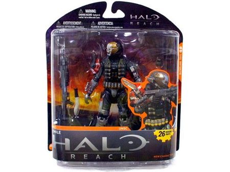 Action Figures and Toys McFarlane Toys - 2010 - Halo Reach Series 1 - Emile - Action Figure - Cardboard Memories Inc.