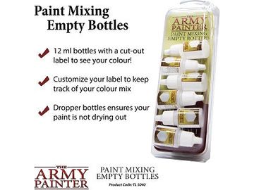 Paints and Paint Accessories Army Painter - Paint Mixing Empty Bottles - Cardboard Memories Inc.