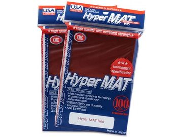 Supplies KMC Card Barrier - Standard Size - Hyper Matte Red- 100ct - Cardboard Memories Inc.