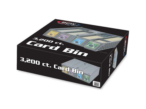 Supplies BCW - 3200 Count Card Bin - Grey - Cardboard Memories Inc.