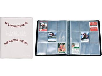 Supplies Ultra Pro - Binder - Baseball - White - Stitched - 9 Pocket Premium Pro Album - Cardboard Memories Inc.